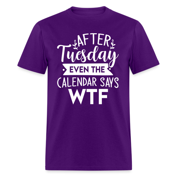 60085 After Tuesday WTF TSHIRT - purple