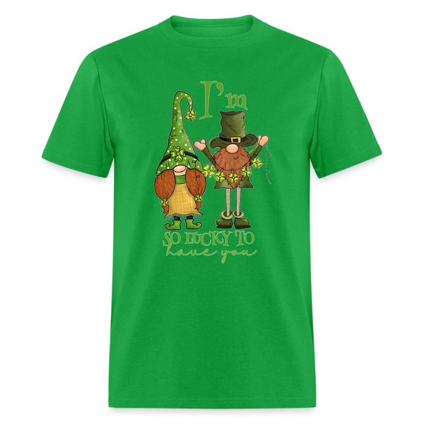 60103 I'm So Lucky To Have You Gnomes TSHIRT - bright green