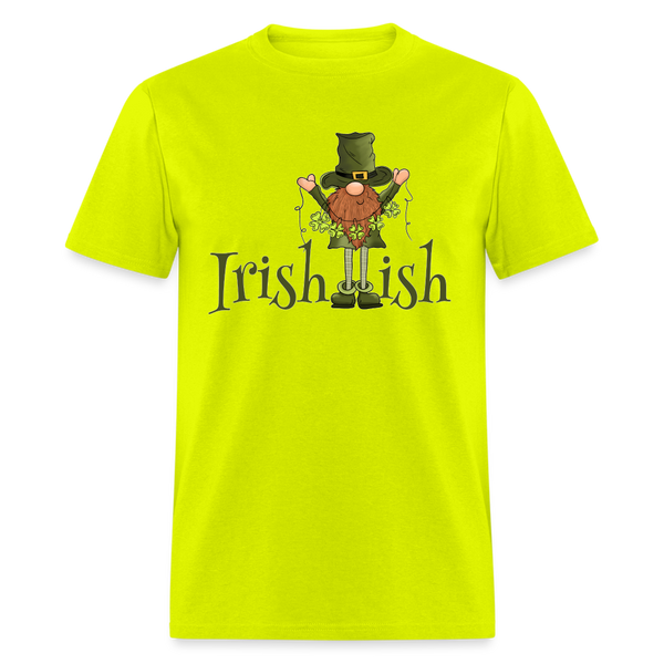 60104 Irish-ish Gnome TSHIRT - safety green