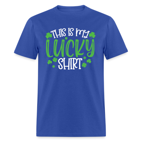 60106 This Is My Lucky Shirt TSHIRT - royal blue