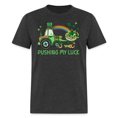 60110 Pushing My Luck ATV TSHIRT - heather black