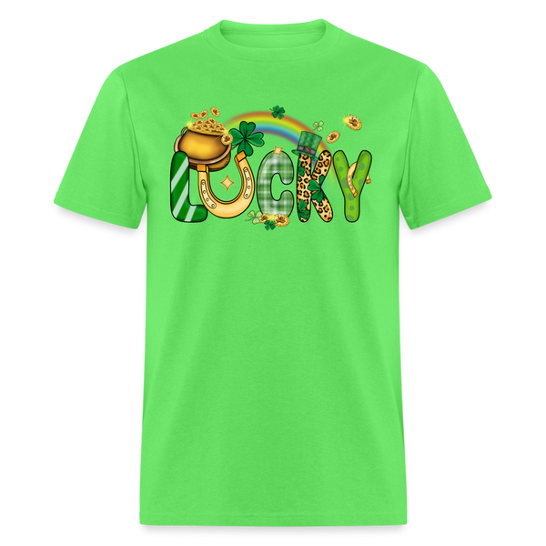 60111 Lucky Rainbow Pot Of Gold TSHIRT - kiwi