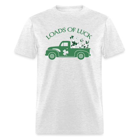 8139 4 Leaf Clovers Of Luck Truck POD TSHIRT - light heather gray