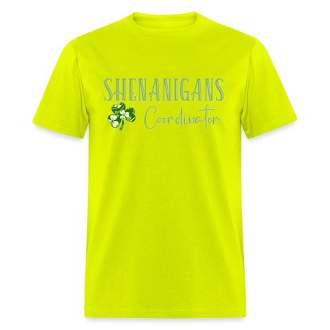 8140 Emerald Garden Shenanigans Coordinator POD TSHIRT - safety green