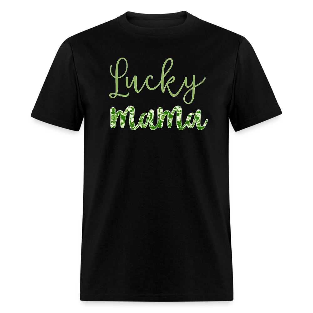 8140 Emerald Garden Lucky Mama POD TSHIRT - black