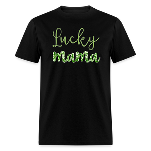 8140 Emerald Garden Lucky Mama POD TSHIRT - black