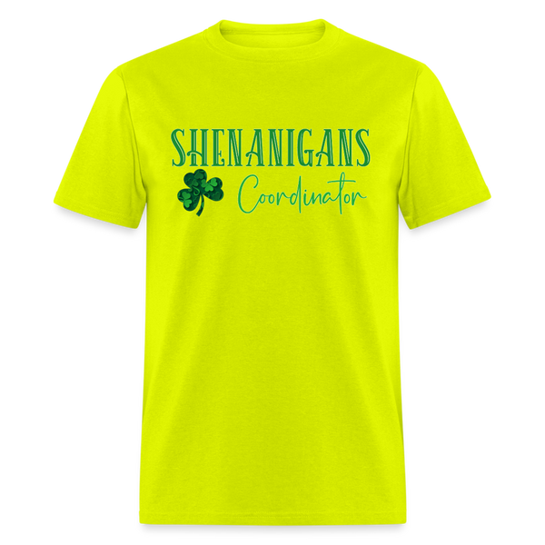 8141 Lucky 3D Shenanigans Coordinator POD TSHIRT - safety green