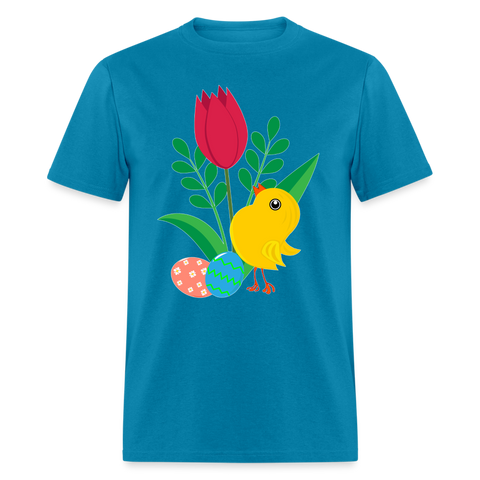 8150 Chickadee Image POD TSHIRT - turquoise