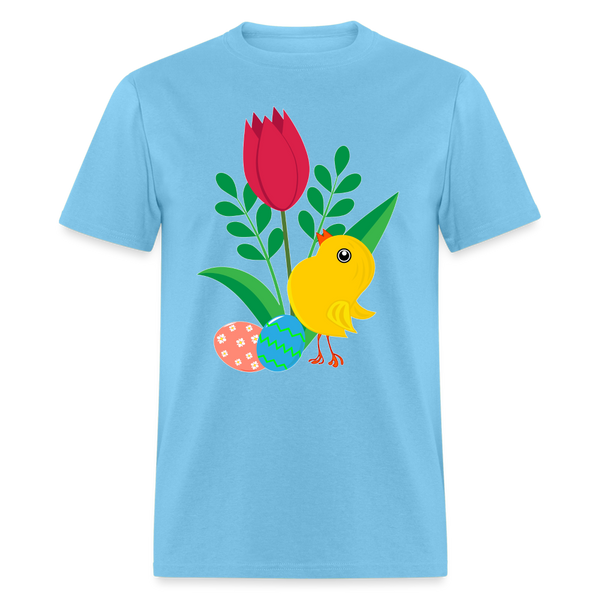 8150 Chickadee Image POD TSHIRT - aquatic blue