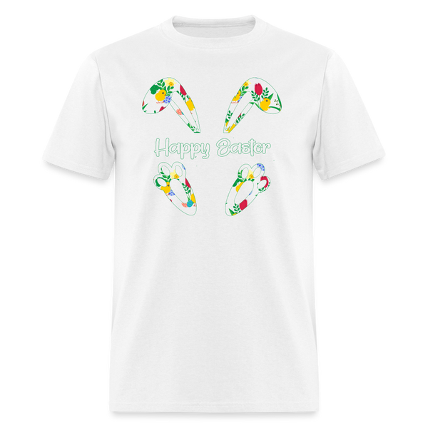 8150 Chickadee Happy Easter Ears & Feet POD TSHIRT - white