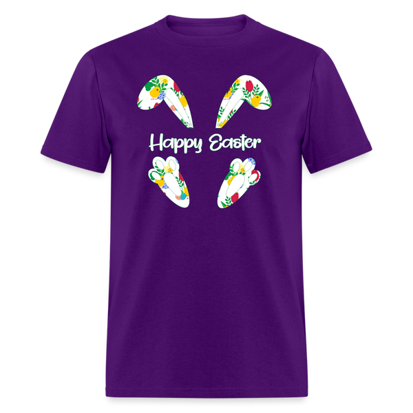 8150 Chickadee Happy Easter Ears & Feet POD TSHIRT - purple