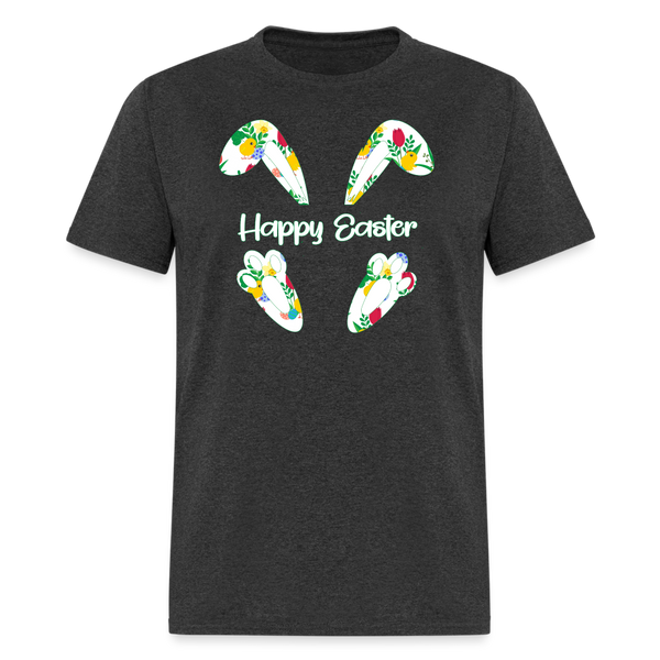 8150 Chickadee Happy Easter Ears & Feet POD TSHIRT - heather black