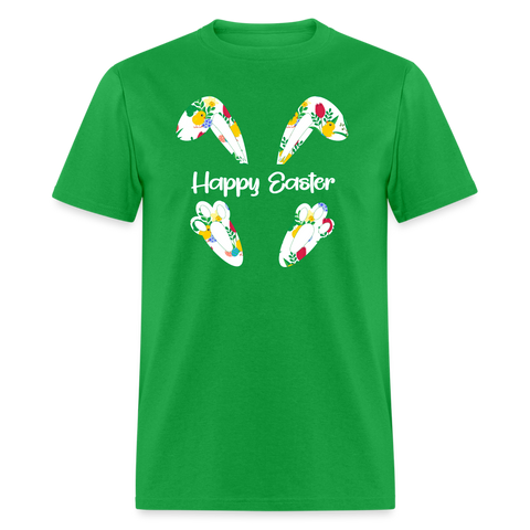 8150 Chickadee Happy Easter Ears & Feet POD TSHIRT - bright green