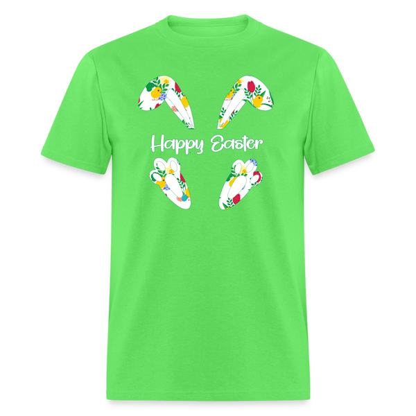 8150 Chickadee Happy Easter Ears & Feet POD TSHIRT - kiwi