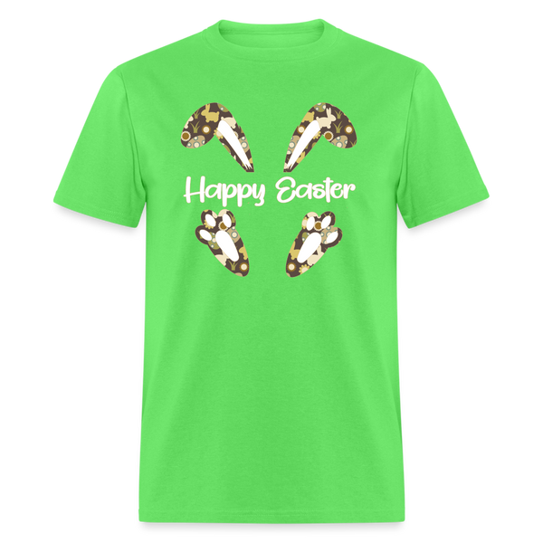 8147 Chocolate Marshmallow Happy Easter Ears & Feet POD TSHIRT - kiwi