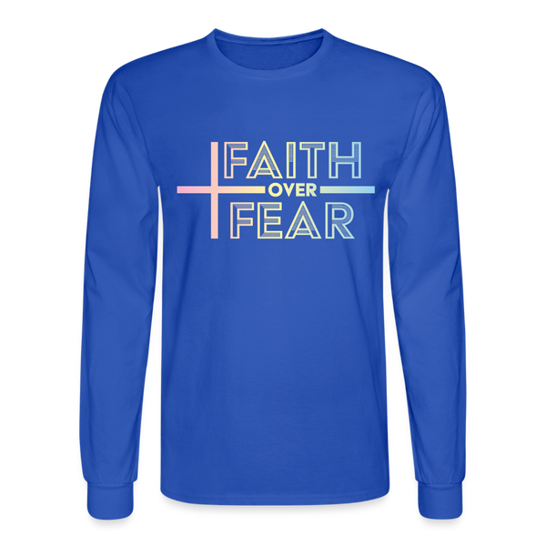 1075 4/4S Faith Over Fear TSHIRT - royal blue