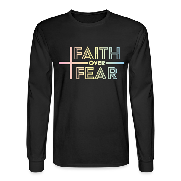 1075 4/4S Faith Over Fear TSHIRT - black