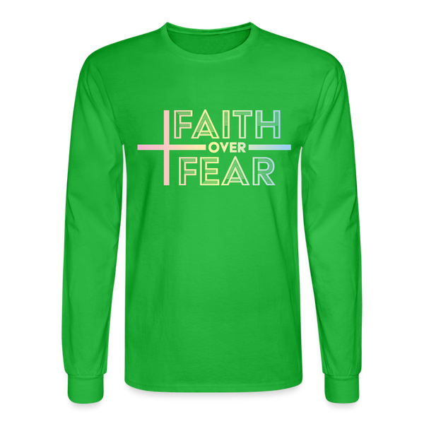 1075 4/4S Faith Over Fear TSHIRT - bright green