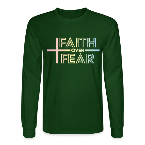 1075 4/4S Faith Over Fear TSHIRT - forest green