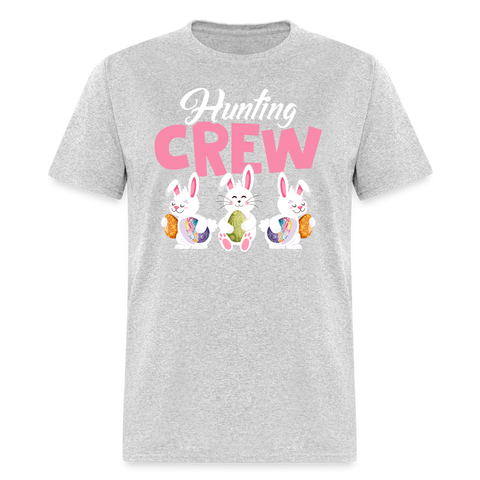 1104 Easter Hunt Crew TSHIRT - heather gray