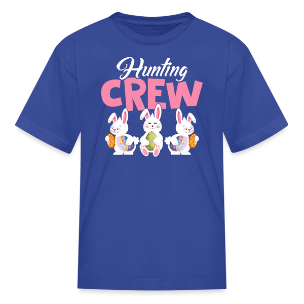 1104 Easter Hunt Crew KIDS TSHIRT - royal blue