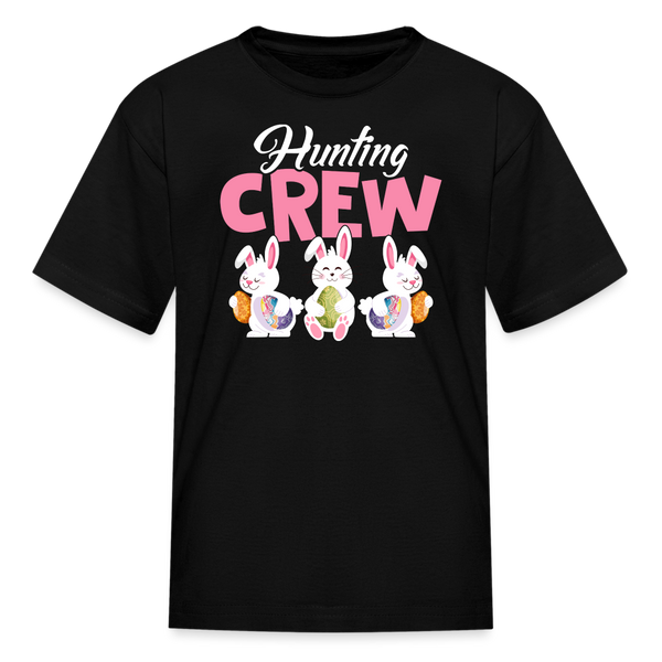 1104 Easter Hunt Crew KIDS TSHIRT - black