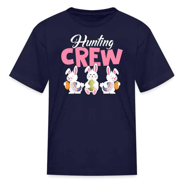 1104 Easter Hunt Crew KIDS TSHIRT - navy