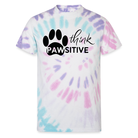 65004 Think Pawsitive 🐾 FurBaby TD TSHIRT - Pastel Spiral