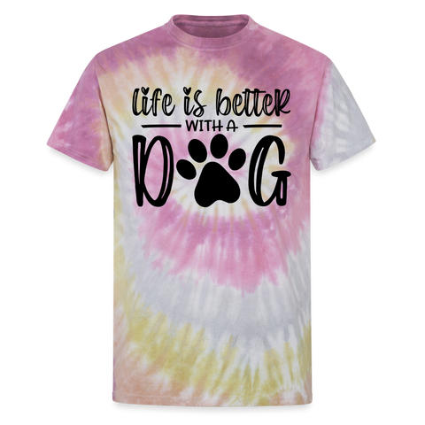 65002 Life is Better With A Dog 🐾 FurBaby TD TSHIRT - Desert Rose