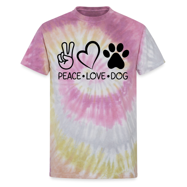 65005 Peace Love Dog Paw - Black🐾 FurBaby TD TSHIRT - Desert Rose