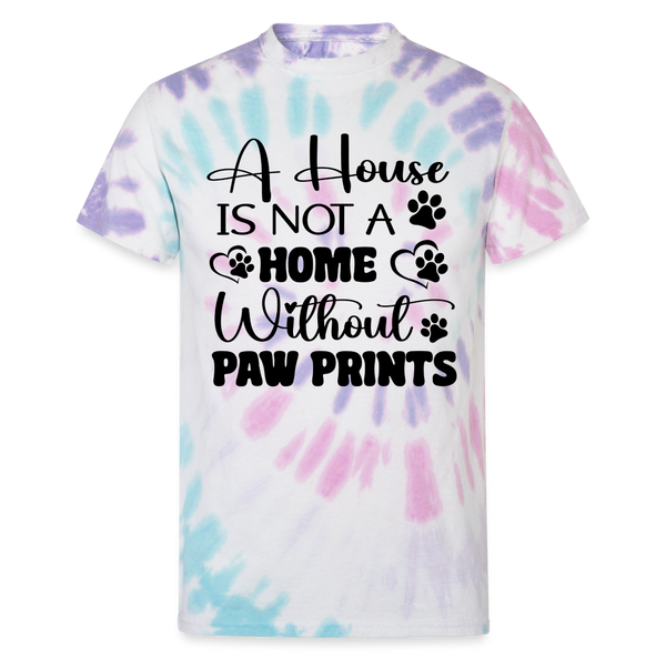 65006 A House Is Not A Home Without Paw Prints🐾 FurBaby TD TSHIRT - Pastel Spiral