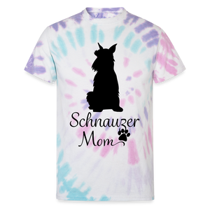 65007 Schnauzer Mom - Sit 🐾 FurBaby TD TSHIRT - Pastel Spiral