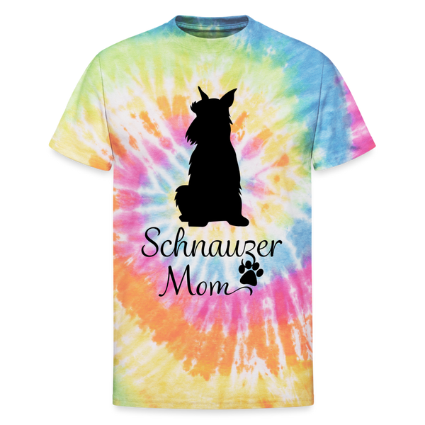 65007 Schnauzer Mom - Sit 🐾 FurBaby TD TSHIRT - rainbow