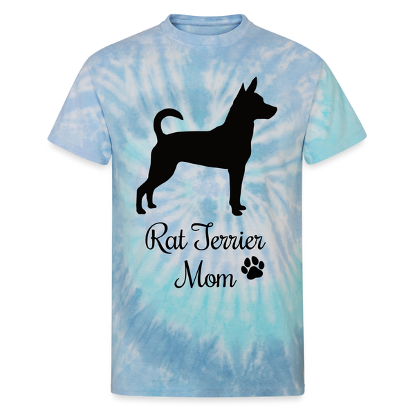 65008 Rat Terrier Mom 🐾 FurBaby TD TSHIRT - blue lagoon