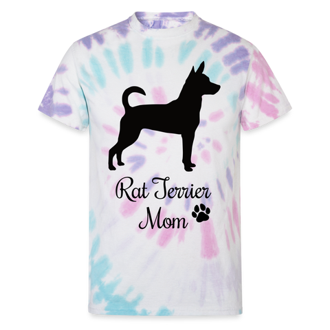 65008 Rat Terrier Mom 🐾 FurBaby TD TSHIRT - Pastel Spiral