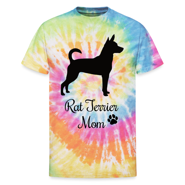 65008 Rat Terrier Mom 🐾 FurBaby TD TSHIRT - rainbow