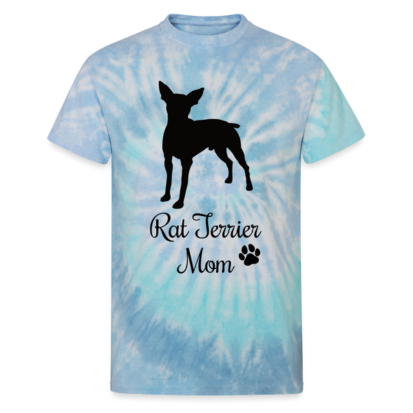 65009 Rat Terrier Mom 2 🐾 FurBaby TD TSHIRT - blue lagoon