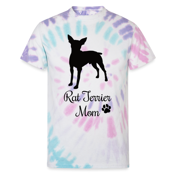 65009 Rat Terrier Mom 2 🐾 FurBaby TD TSHIRT - Pastel Spiral