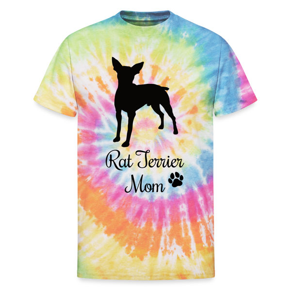 65009 Rat Terrier Mom 2 🐾 FurBaby TD TSHIRT - rainbow